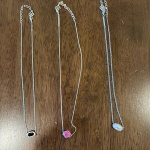 Three Kendra Scott necklaces